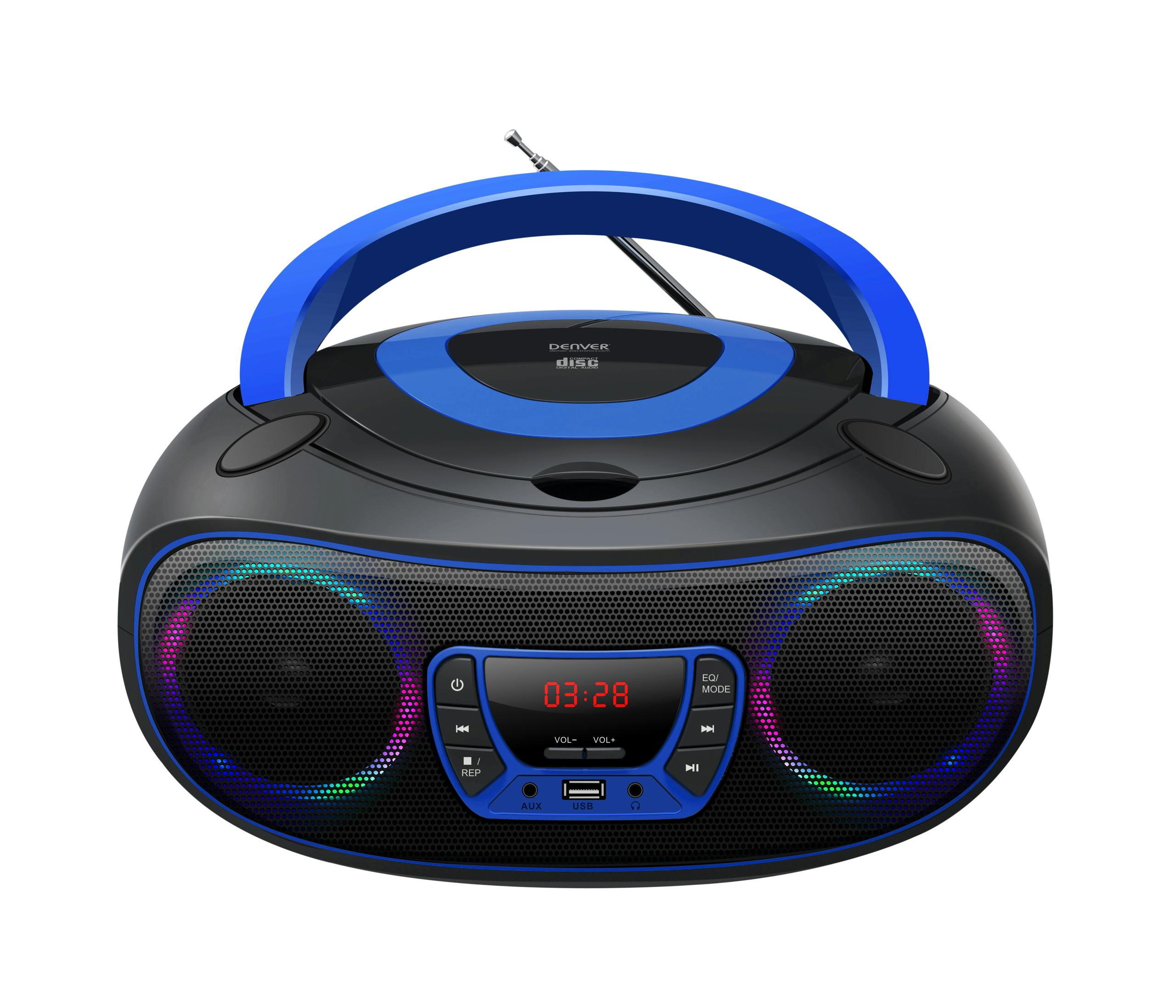 Denver TCL-212BTBLUE Bluetooth FM Radio Met CD Speler - Blauw