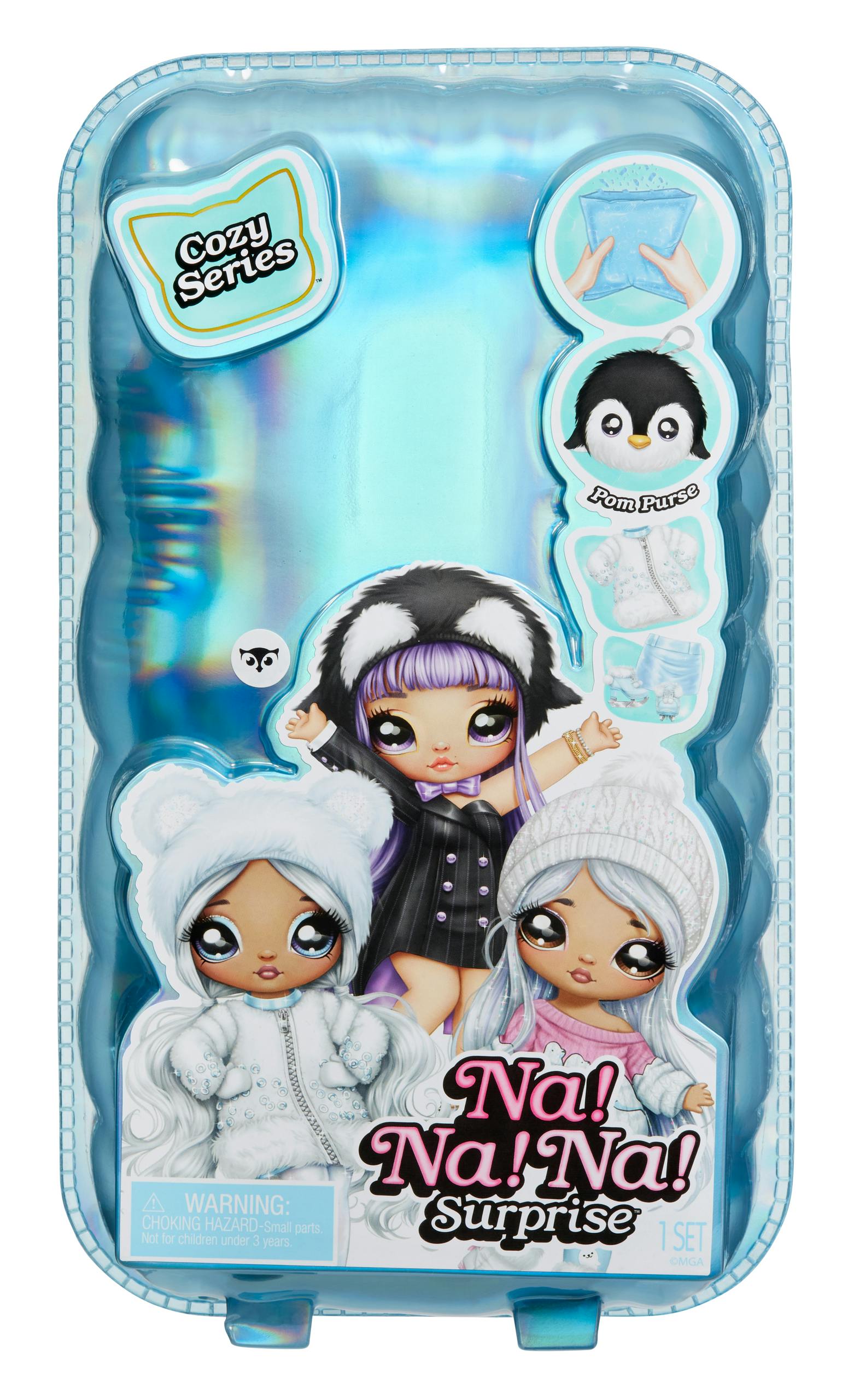 Na! Na! Na! Surprise 2-in-1 Cozy Series Winter Pom Doll (1 van assortiment)