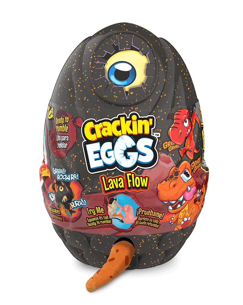 Crackin' Eggs Dino - Lava Flame Terrordactyl - Interactieve Knuffel