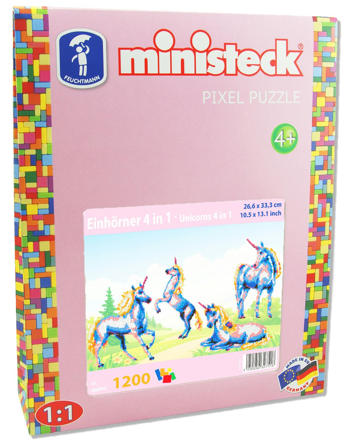 Ministeck Unicorn 4In1 Xl Box 1200 Stuks