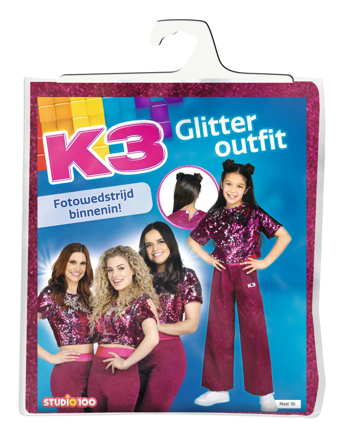 K3 Glitter Outfit 3-5 Jaar