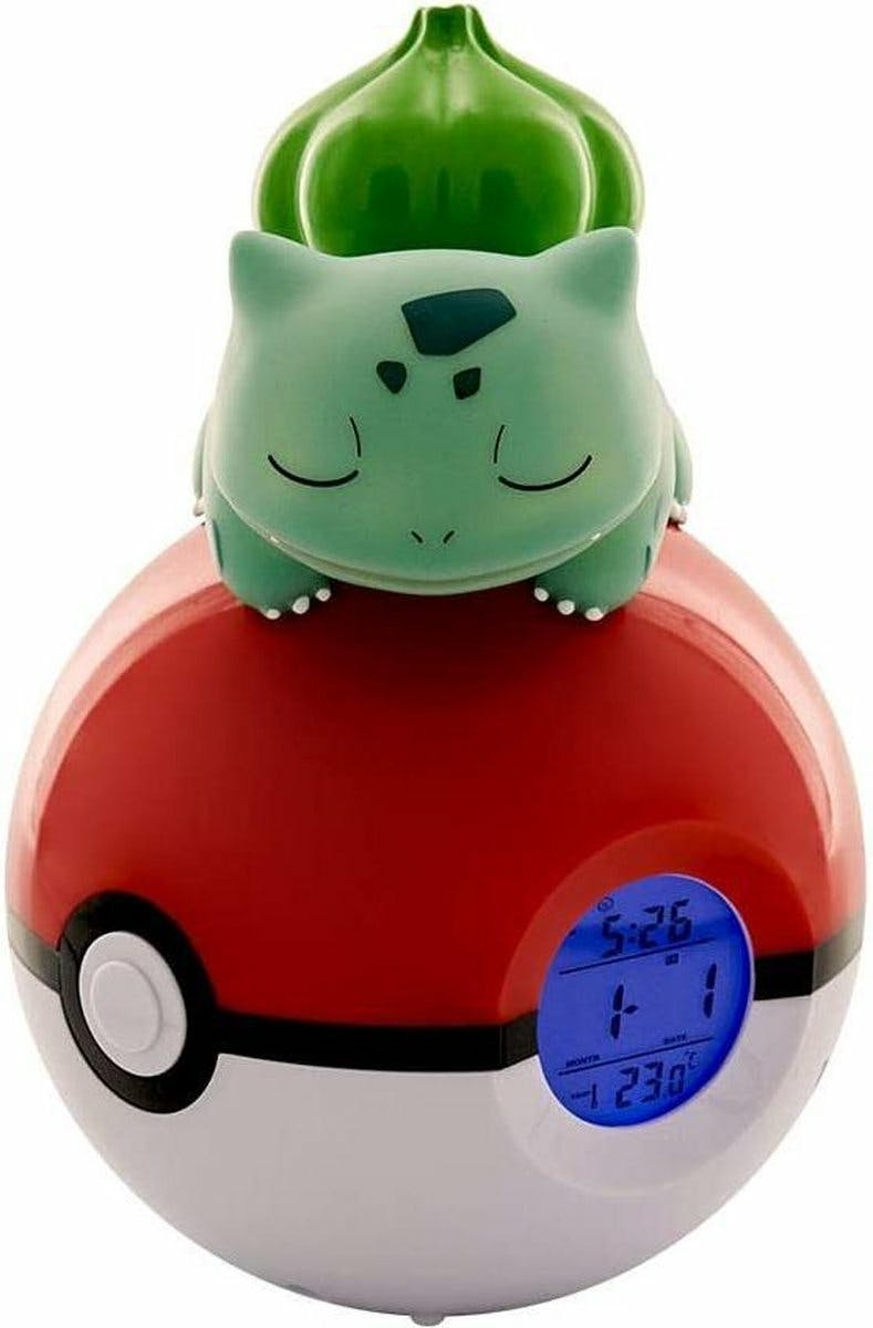 Teknofun Pokémon Radio Clock Pokéball Bulbasaur