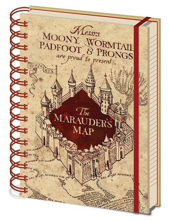 Harry Potter - Notitieboek A5 - De Marauders Kaart