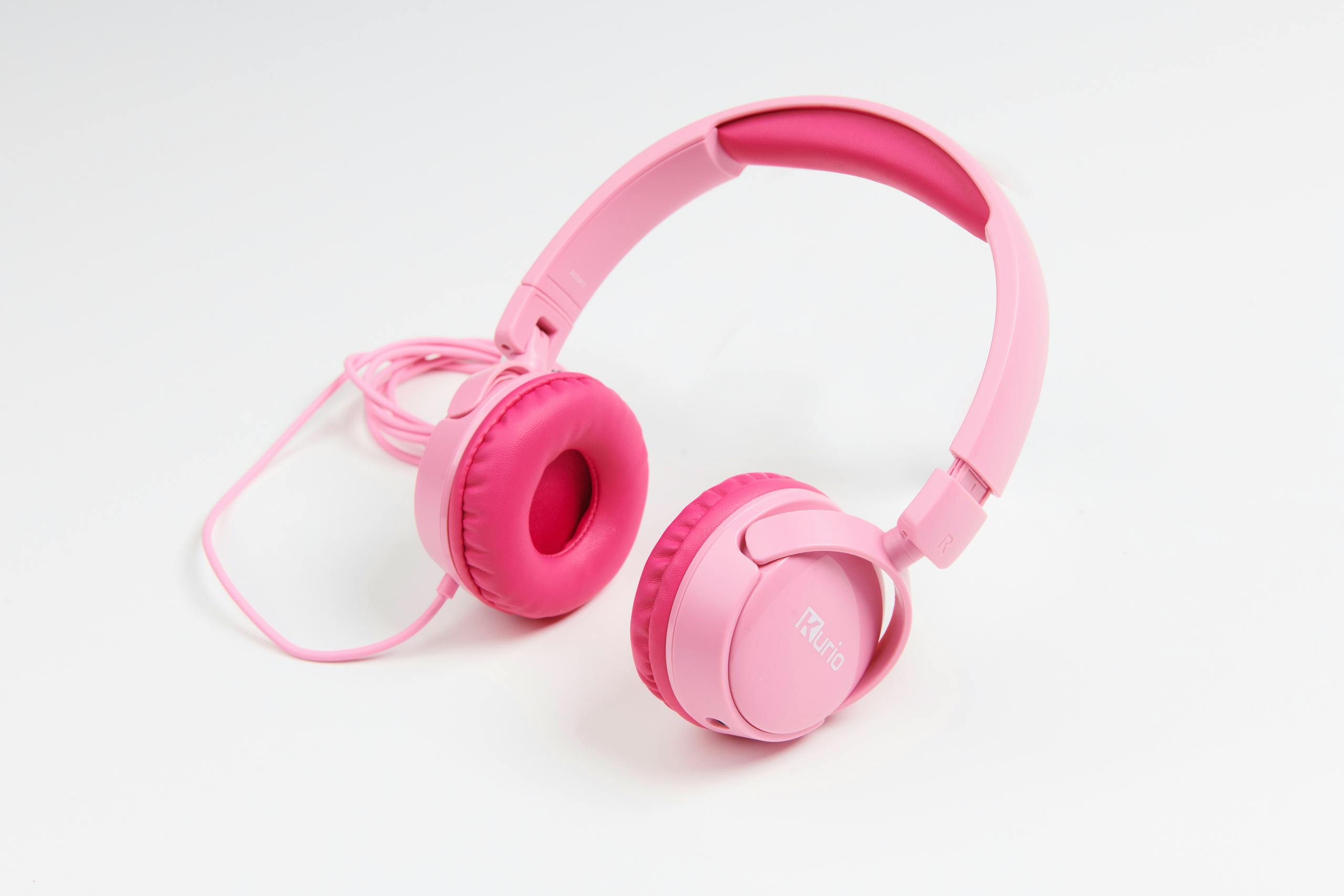 Kurio Koptelefoon Met Draad - Roze