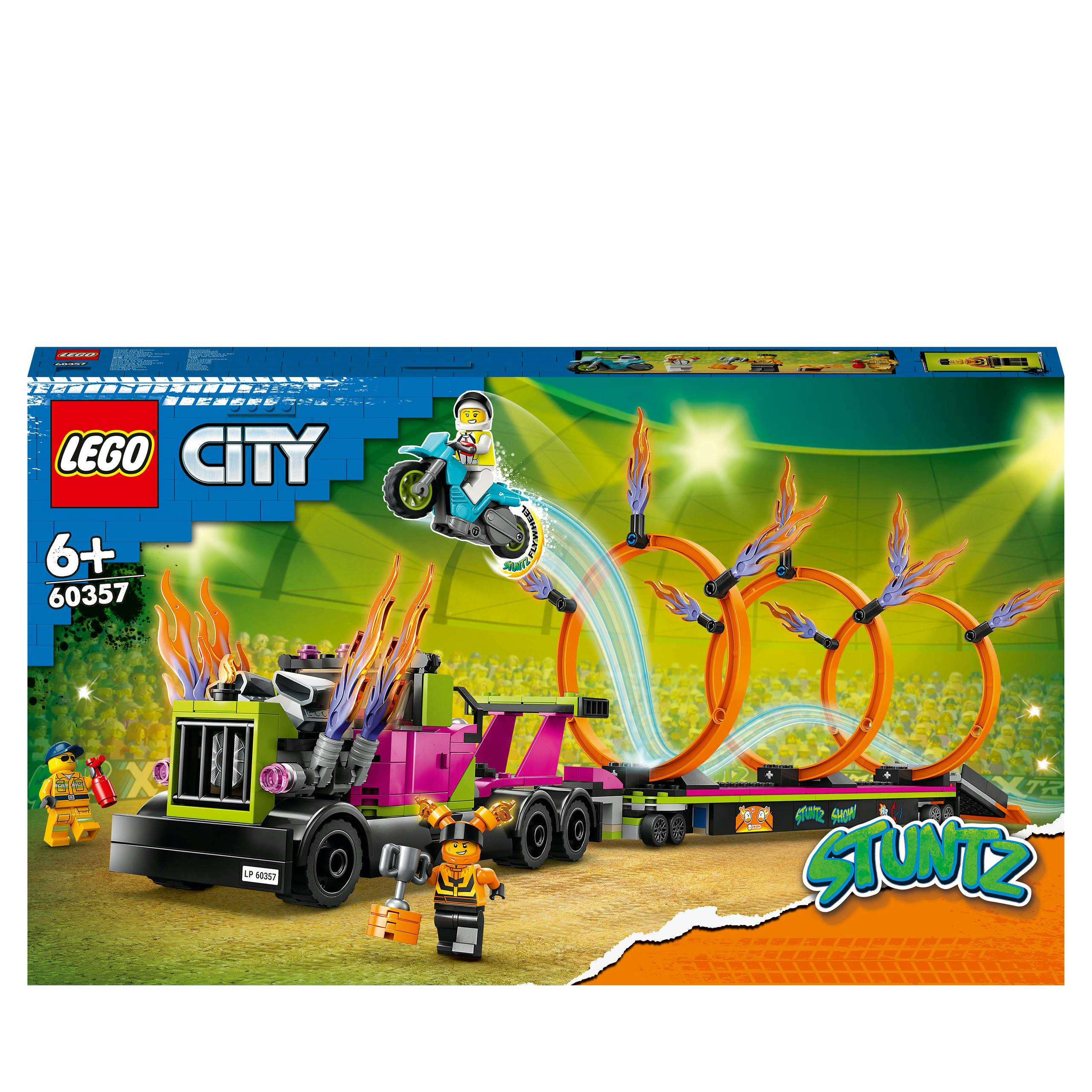 LEGO City Stuntz Stunttruck & Ring Of Fire-Uitdaging - 60357