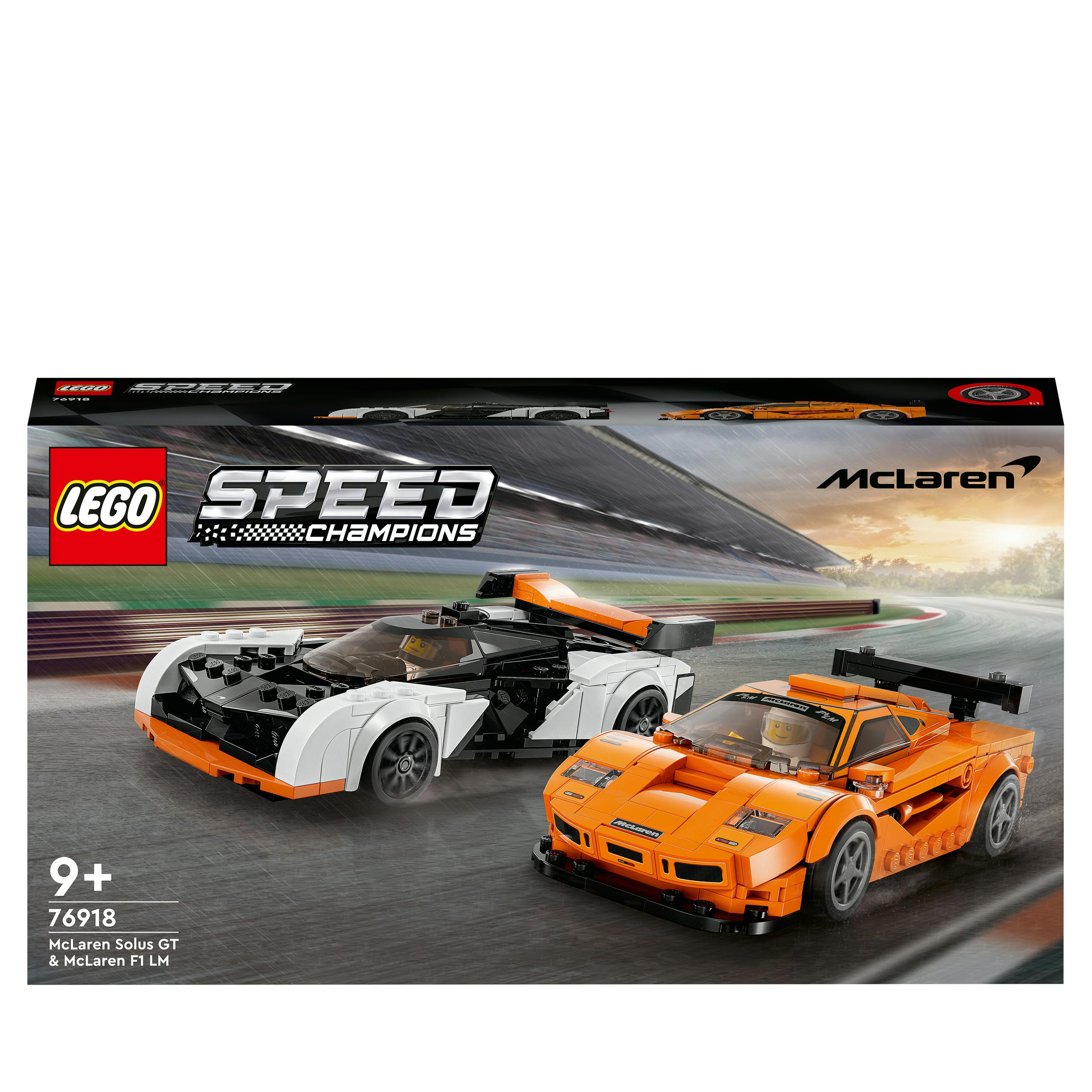 Lego Speed Champions Mclaren Solus Gt Et Mclaren F1 Lm - 76918