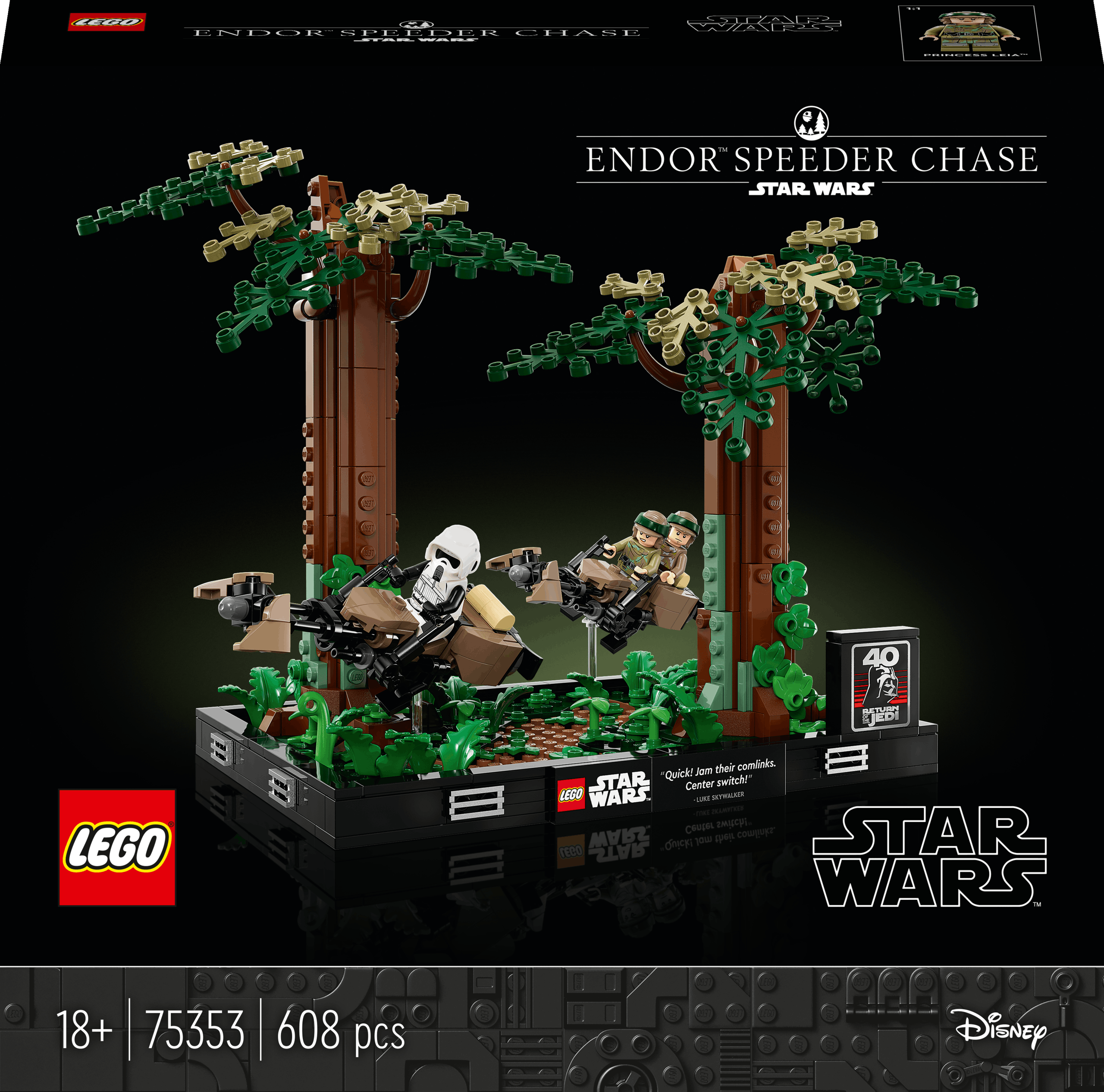LEGO Star Wars Endor Speederachtervolging Diorama (75353)