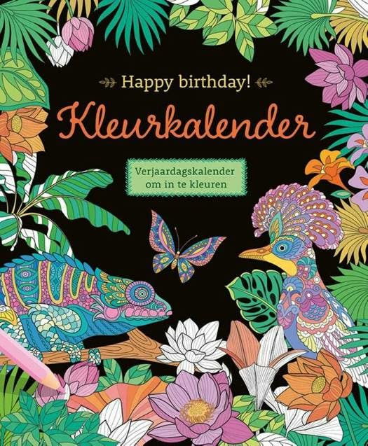 Happy Birthday! Kleurkalender (Tropical)
