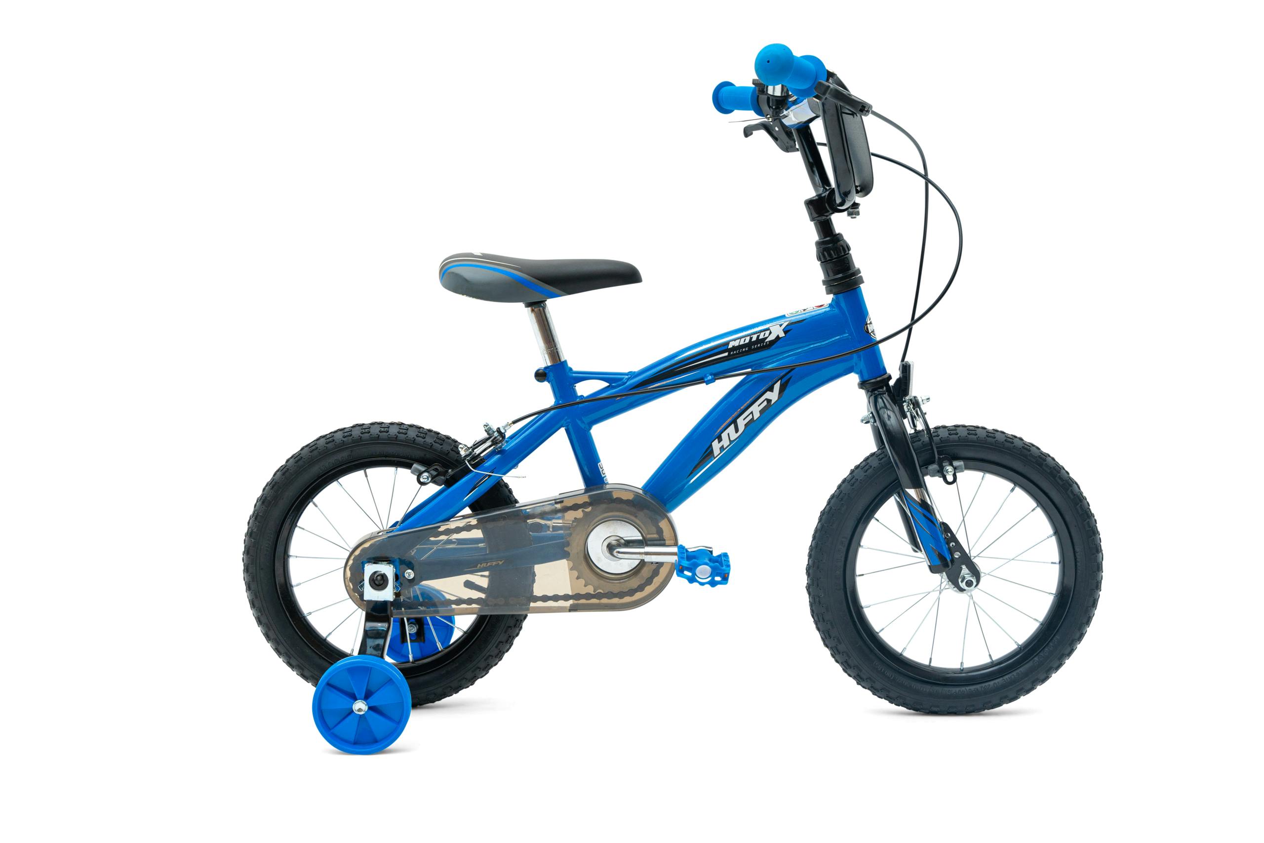 Huffy Moto X Kinderfiets 14 inch blauw