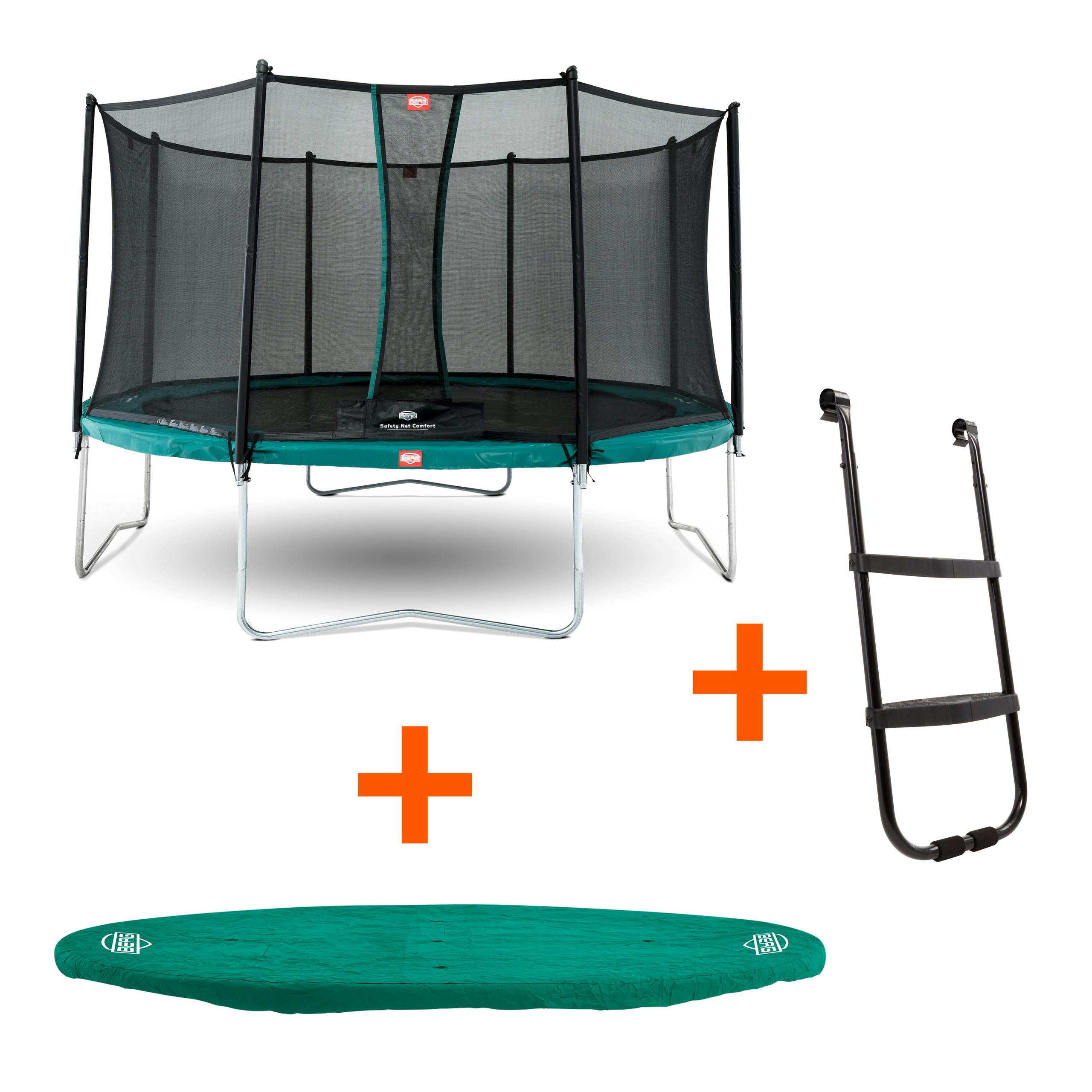 Berg Favorit 330 trampoline + Afdekhoes + Ladder - Groen