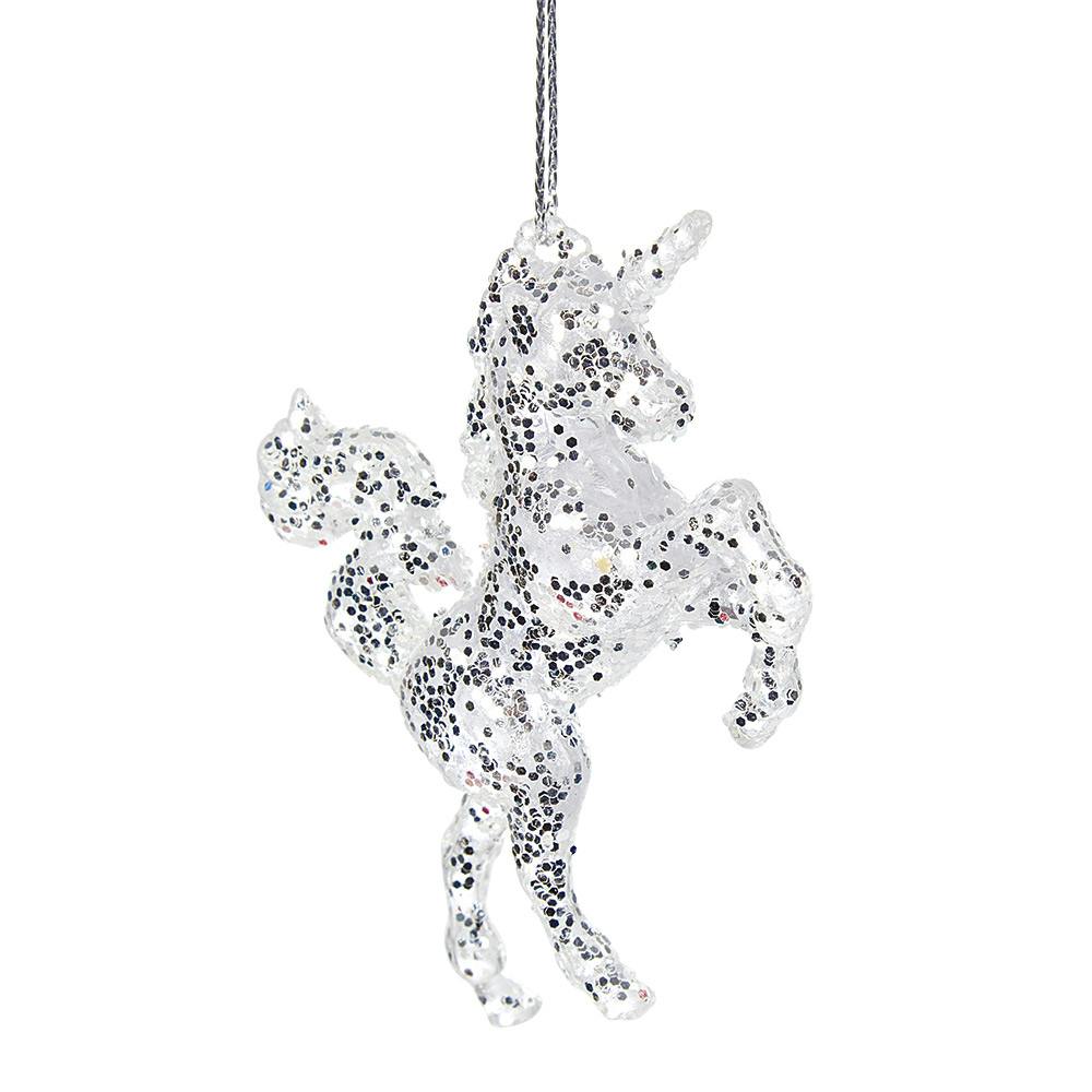 Kersthanger Unicorn 5,5 Cm - Zilver