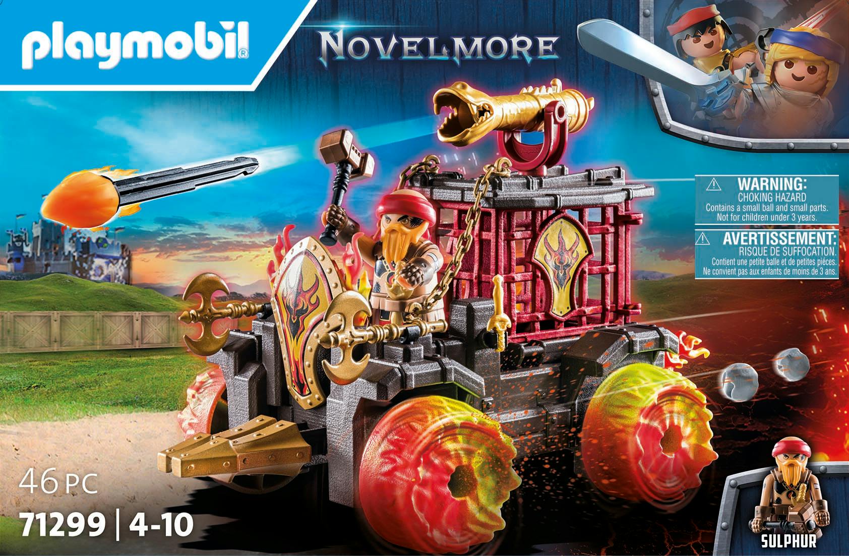 Playmobil Novelmore Chariot De Lutte Contre L'incendie - 71299