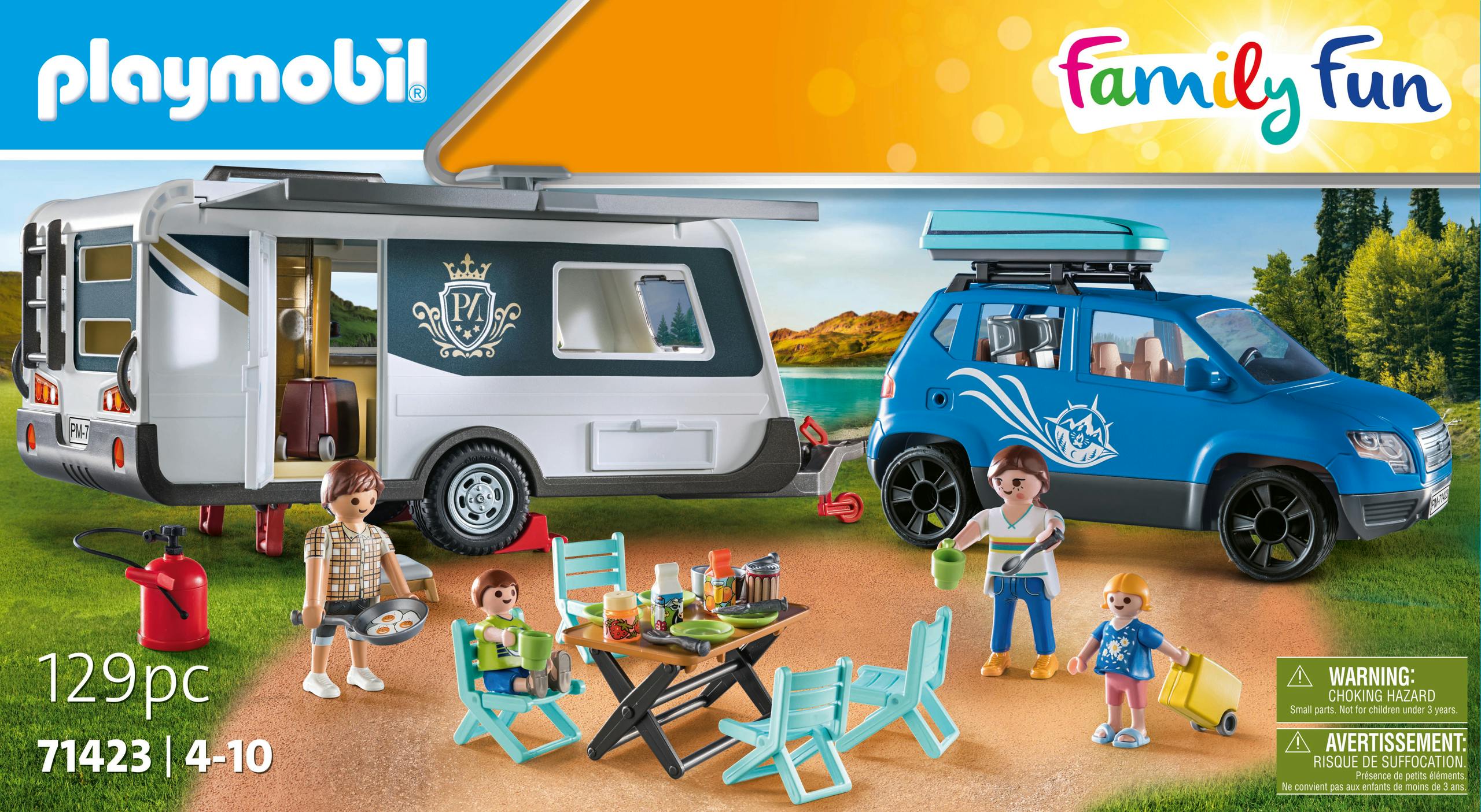 Playmobil Family Fun Caravan Met Auto (71423)