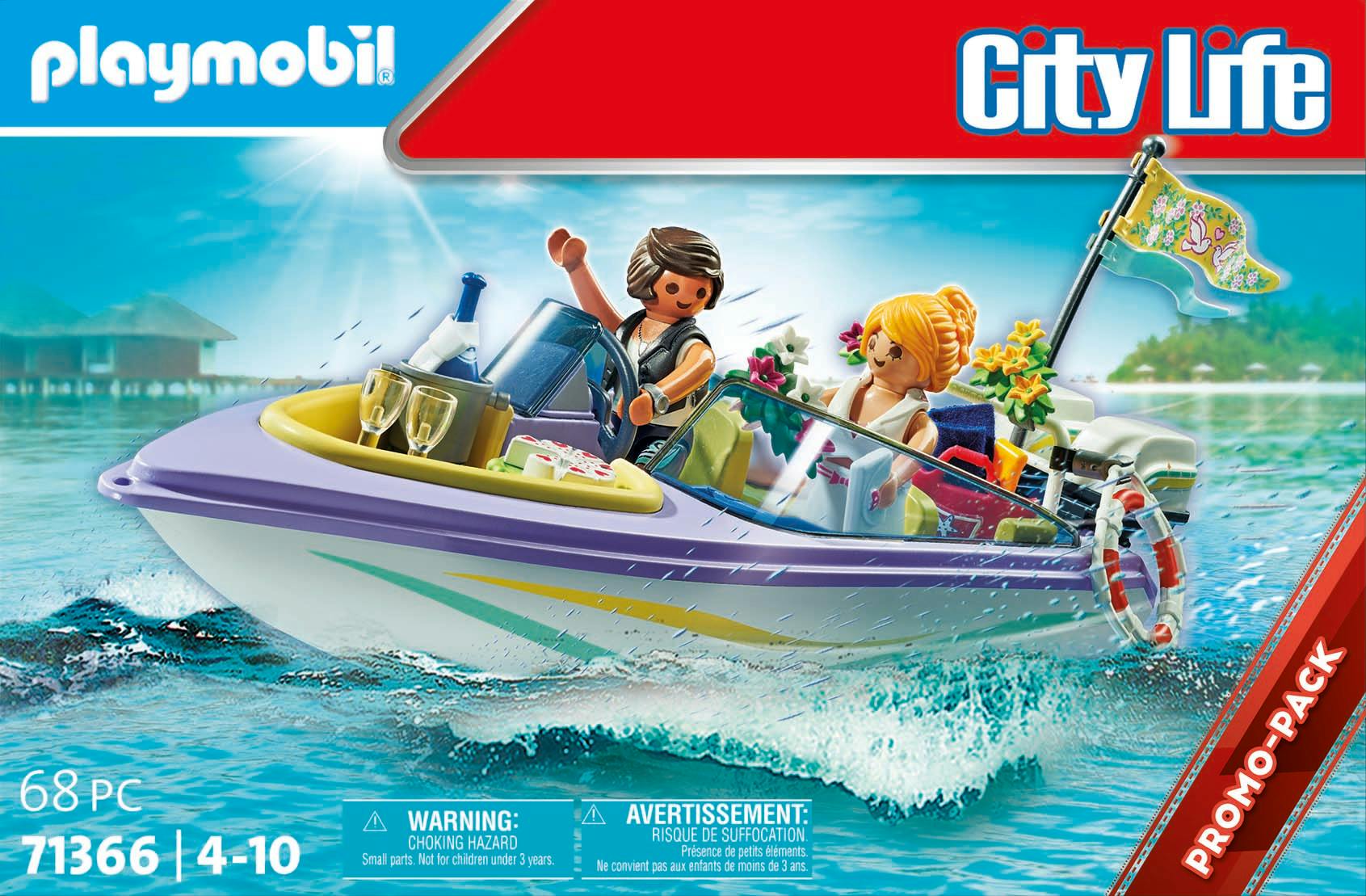 City Action Sauveteur en mer avec bateau et speedboat, Playmobil