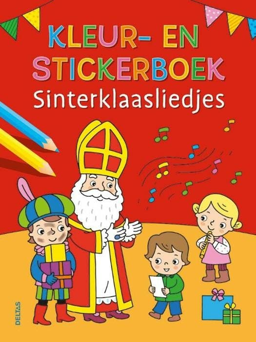 Kleur En Stickerboek Sinterklaasliedjes