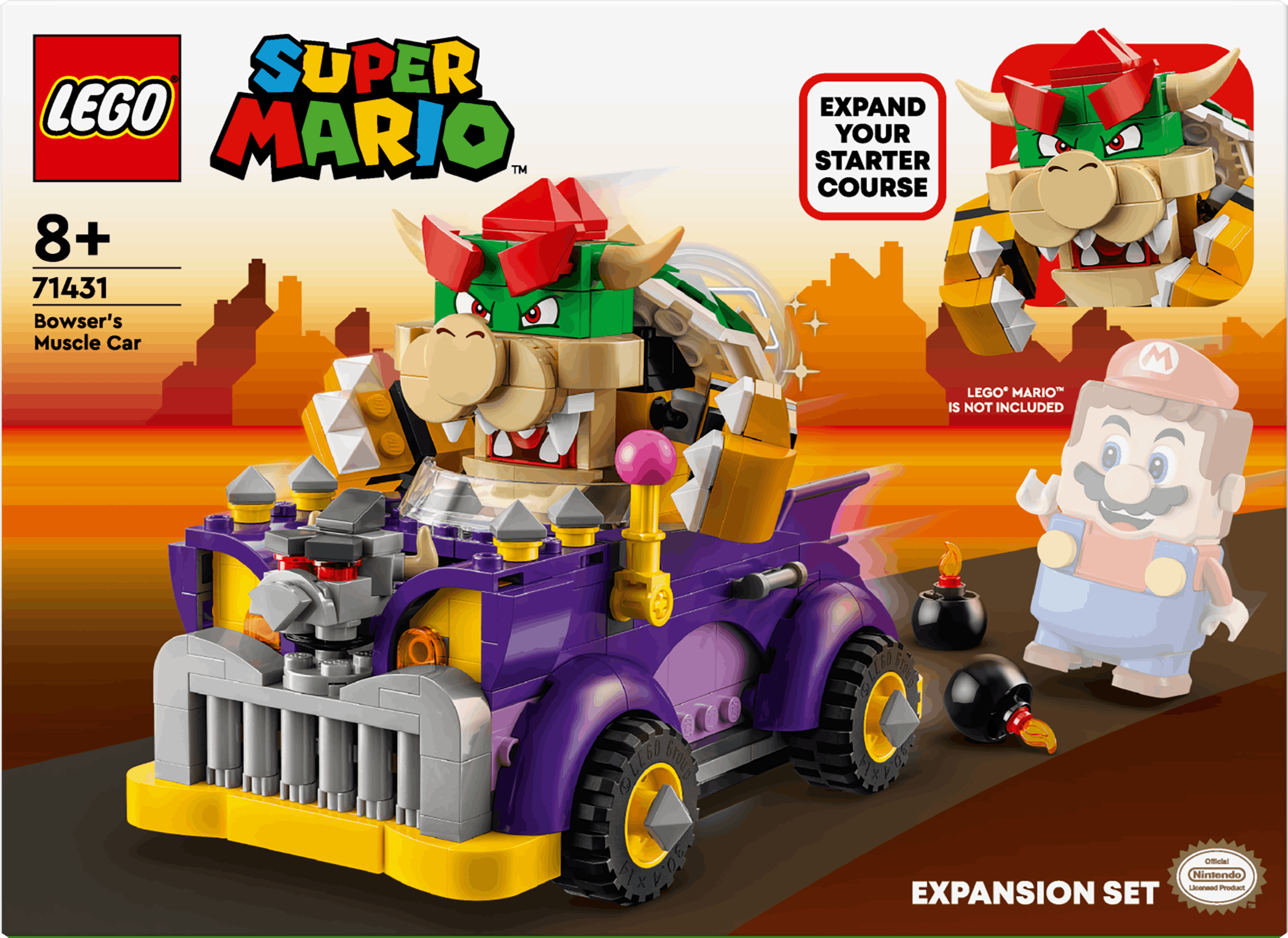 Lego Super Mario Ensemble D'extension Bolide De Bowser (71431)