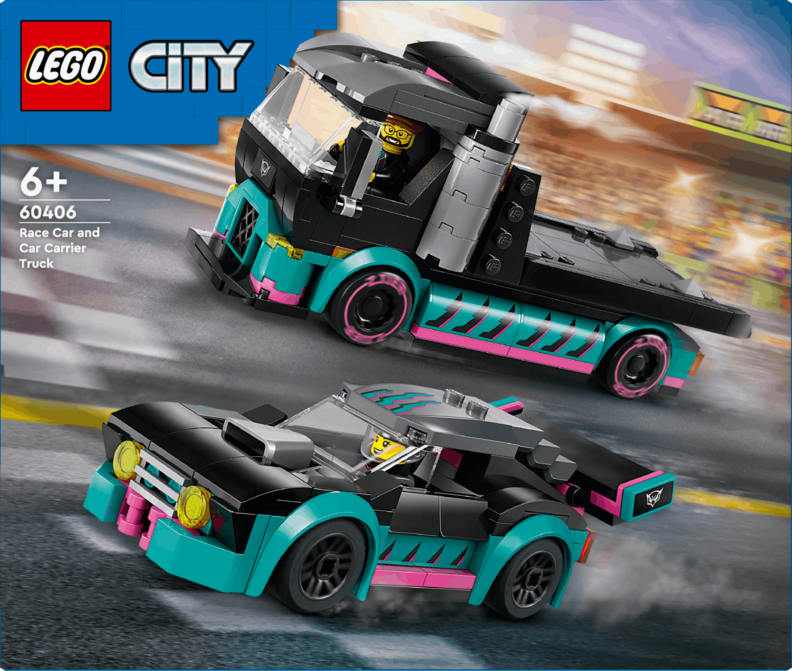 60406 City Race Car And Carrier Truck ***
