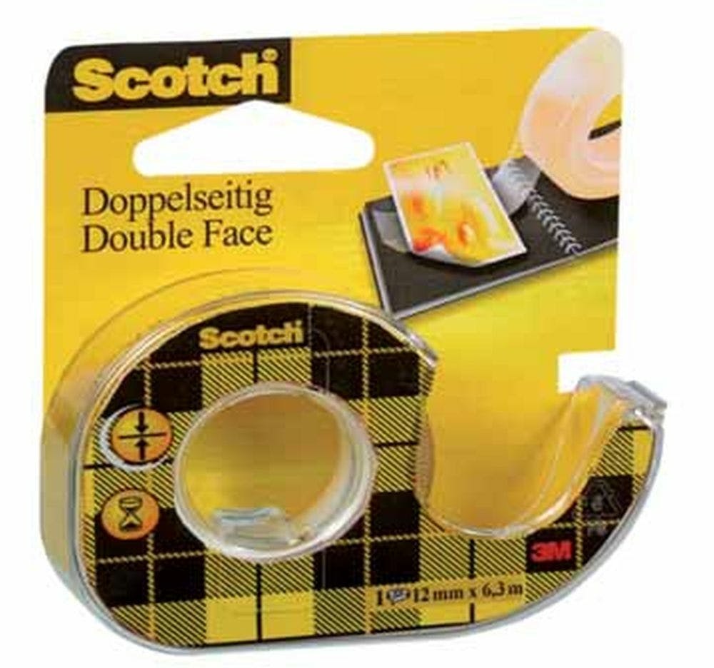 Scotch Double Face 6mx12mm - Transparent Sur Dévidoir