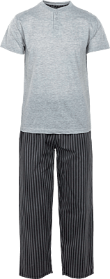 Pyjama Homme Gris Pants Tissés