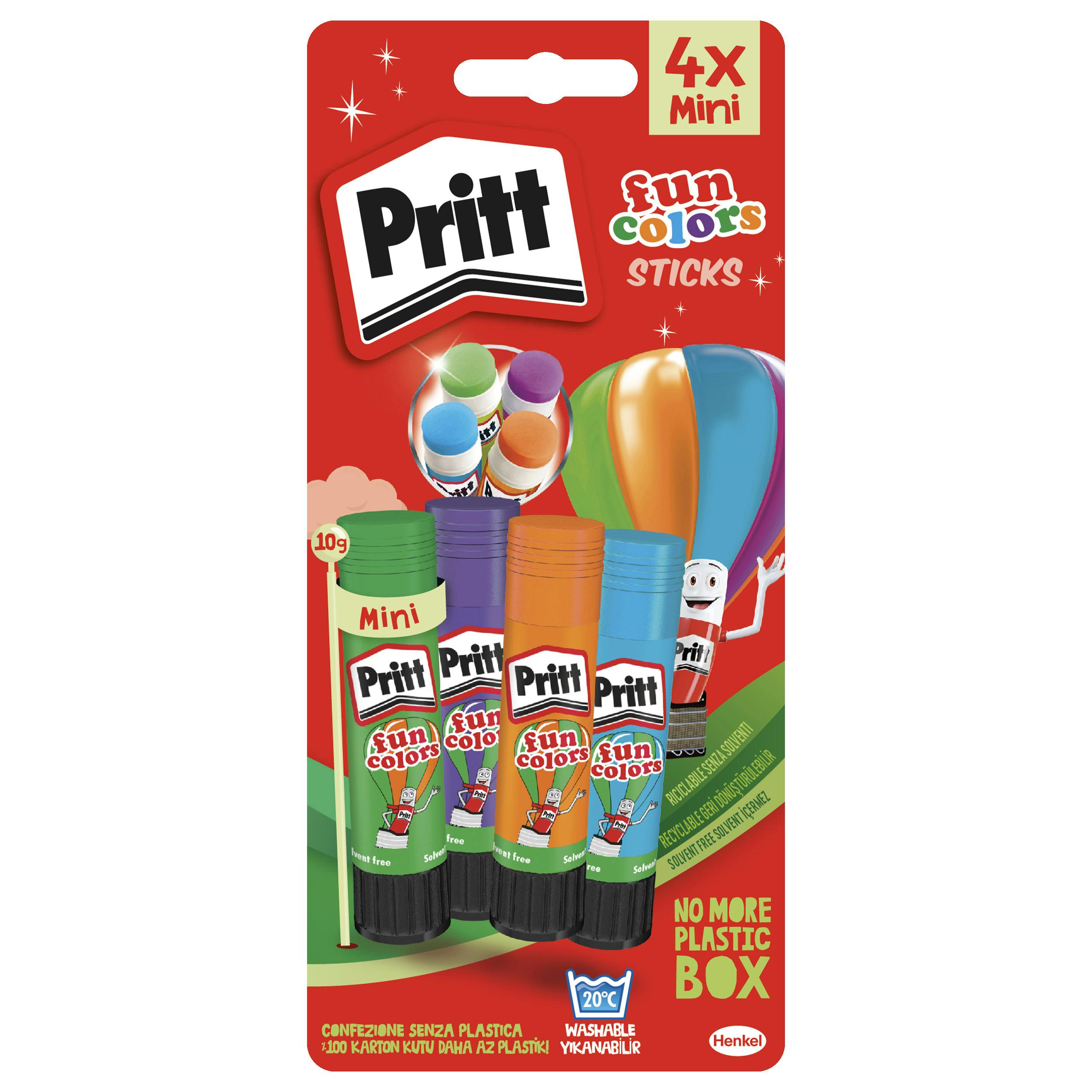 Pritt - Bâtons De Colle Fun Colors 4x10gr