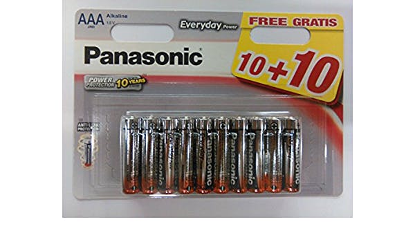 Panasonic Aaa Lr03 Batterijen 10+10 Gratis