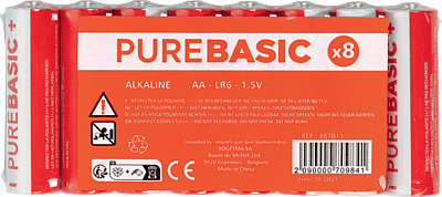 Pure Basic Aa Lr06 Batterijen - 8 Stuks