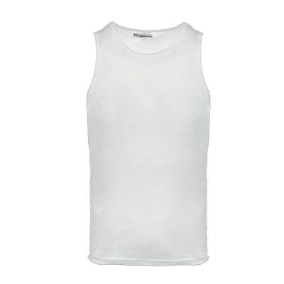 T-shirt Blanc Sans-manches Homme