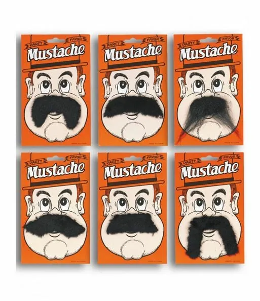 Fausses Moustaches à Coller - Déguisement Marrant et Beauf ! - La Fausses Moustaches à Coller - Déguisement Marrant et Beauf ! - La