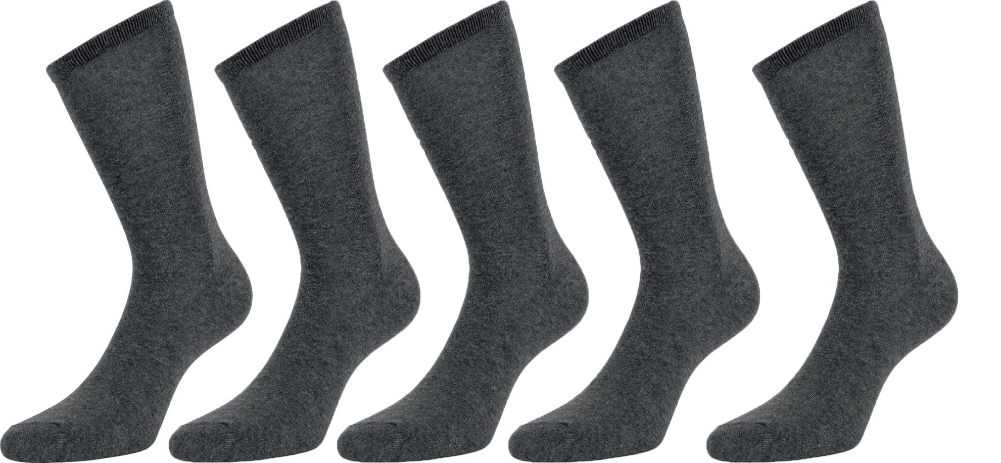 Set 5 Paar Zwarte Hoge Sokken