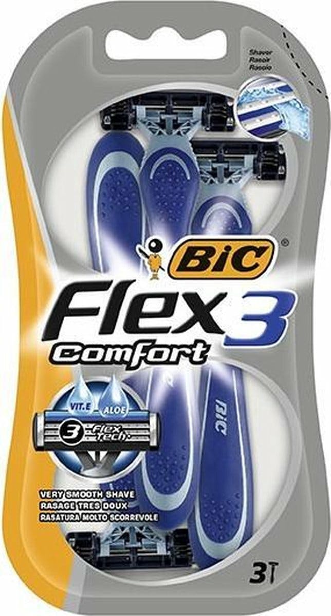 Bic Flex 3 Comfort Scheermes (3 Stuks)