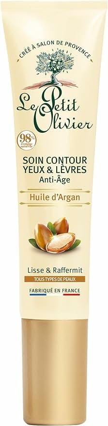 Le Petit Olivier Soin Contour Yeux & Lèvre Anti-âge Argan 15ml