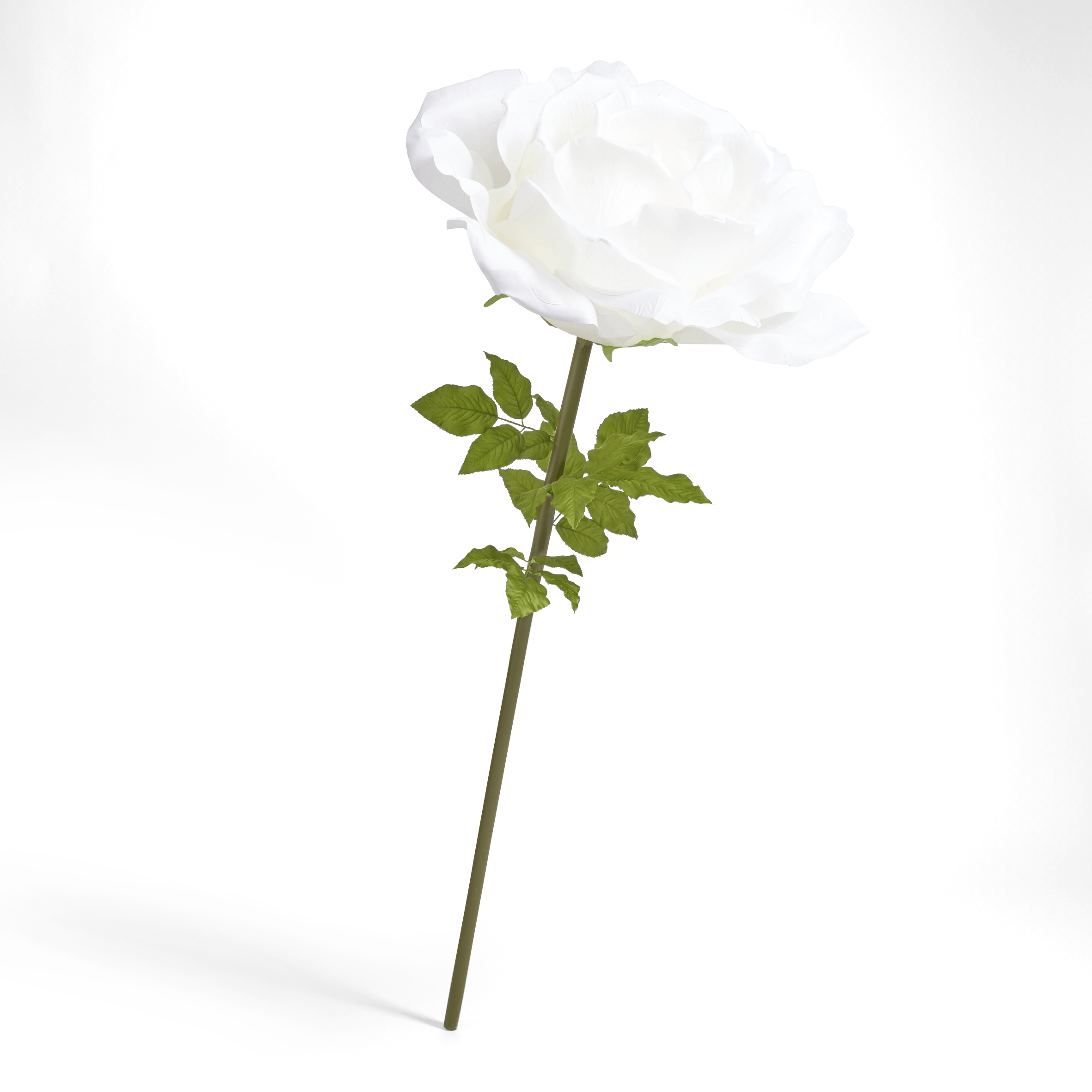 Fleur Artificielle Rose Blanche H.170cm