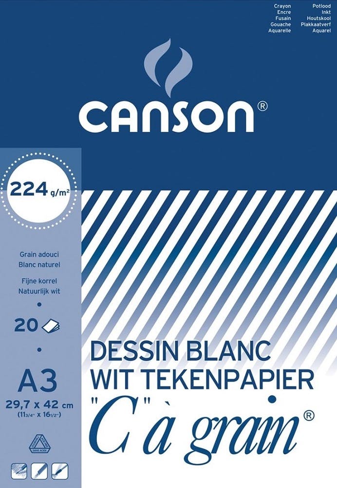 Tekenblok A3 Canson 224 Gr