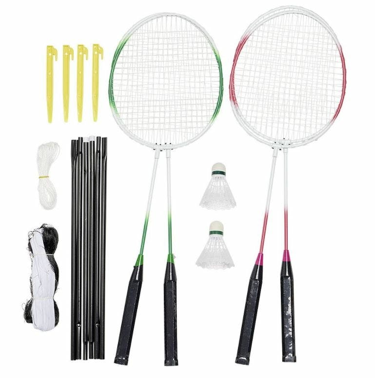 Set Badminton 4 Spelers Met Net