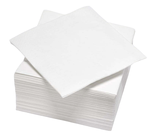 Witte 2-laags Watten Handdoeken 33x33cm 