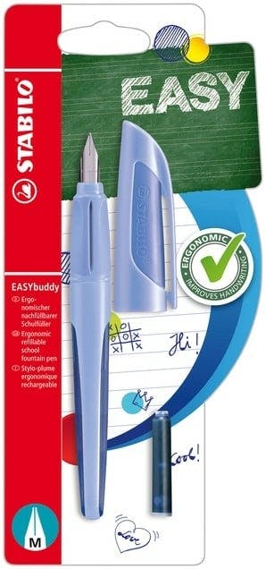 Stabilo Easybuddy Vulpen Pastel Blauw + 1 Navulling