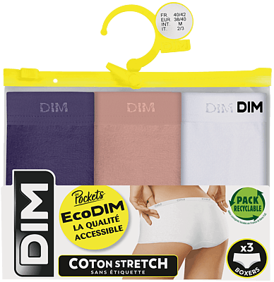 Dim Lot 3 Boxers Pocket Ecodim