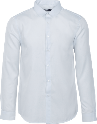 Chemises Manches Longues Regular Blanc Uni