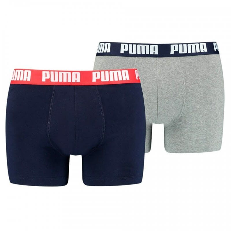Puma - Lot De 2 Boxers Noir/gris