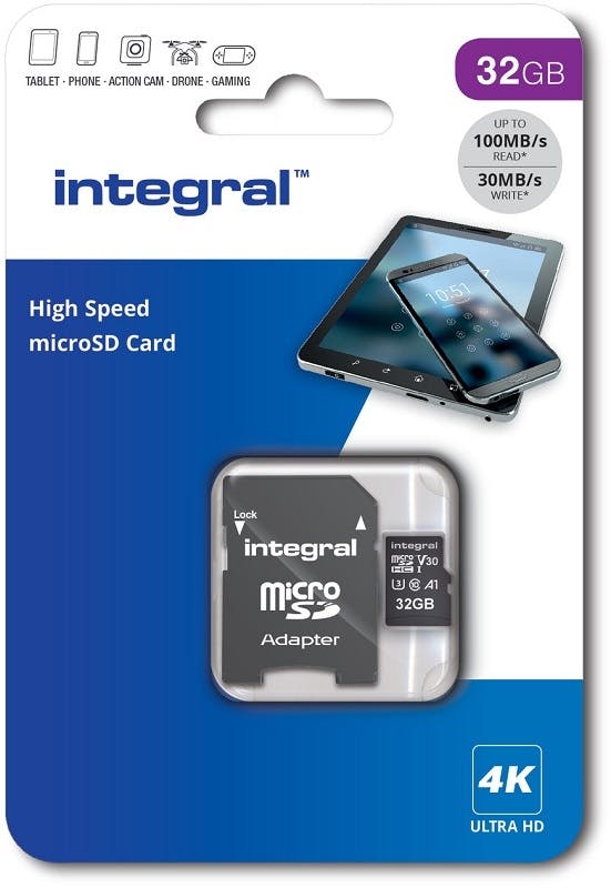 Cartes Micro Sd Integral Inmsdh32g-100v30