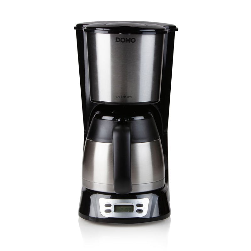 Domo - 1l Koffiezetapparaat 1000w Zwart En Roestvrij Staal