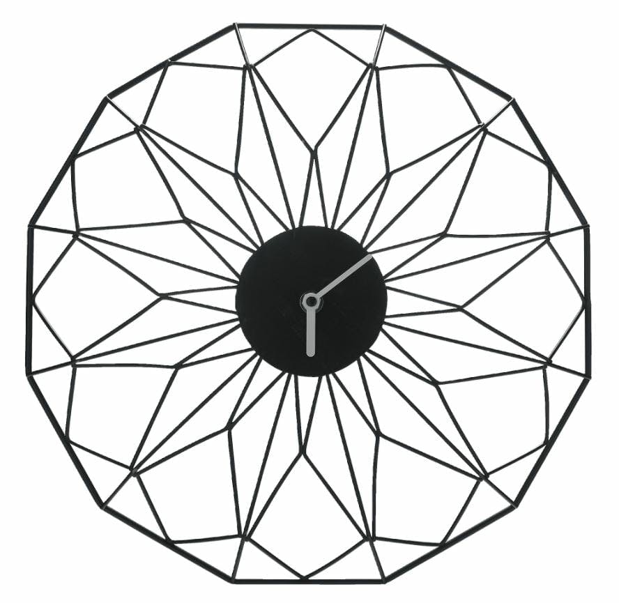 Horloge Filaire Métal Noir 