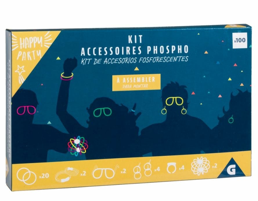 Kit D'accessoires Phosphorescents 100 Pcs