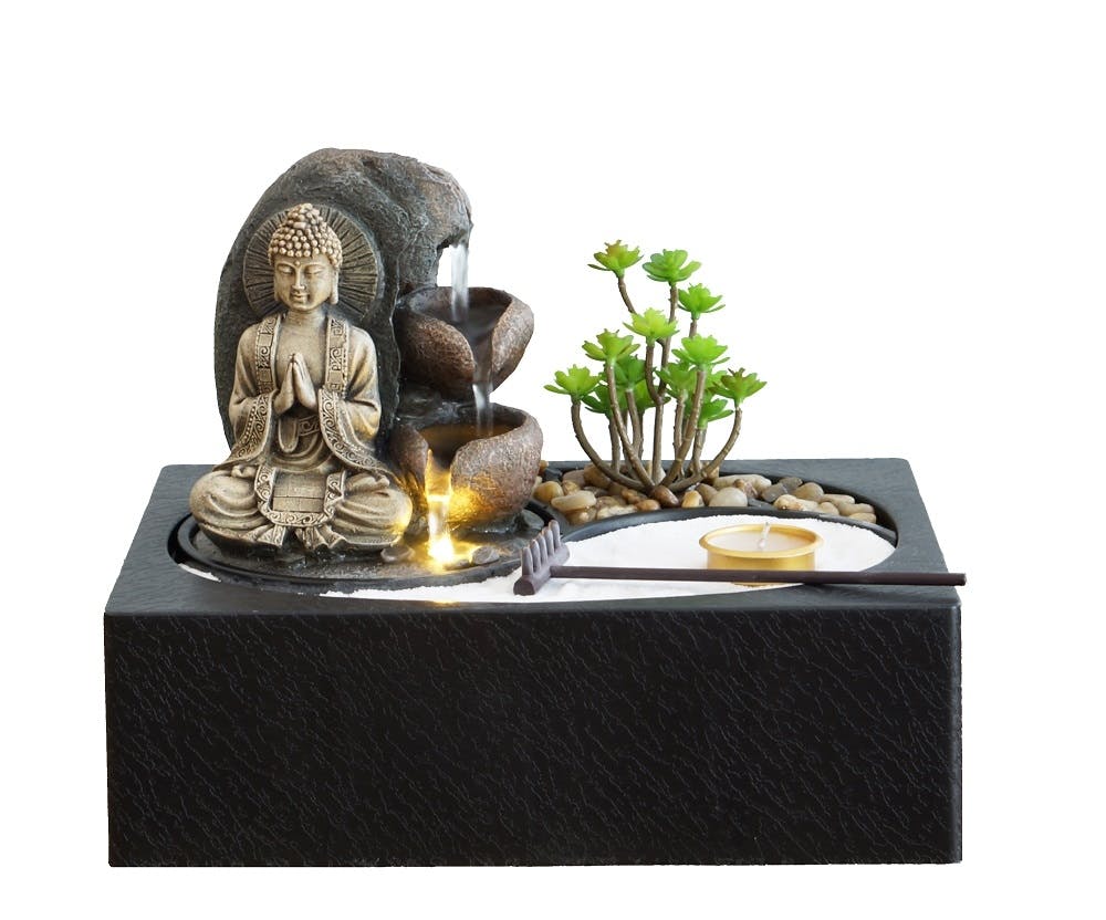 Fontein Tafel Boeddha Led 29X21X22 cm