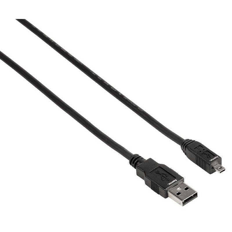 Câble Usb 2.0, Fiche A M / B M (b8m) 1,80 M Noir
