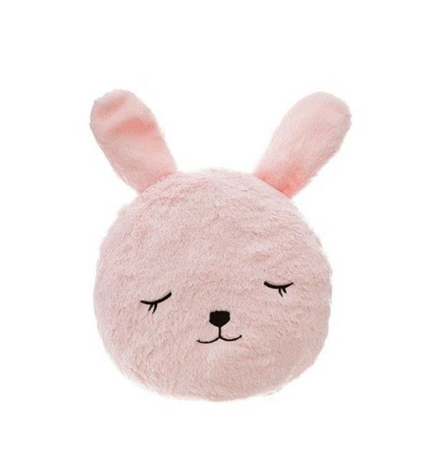 Coussin Rond Lapin Rose
