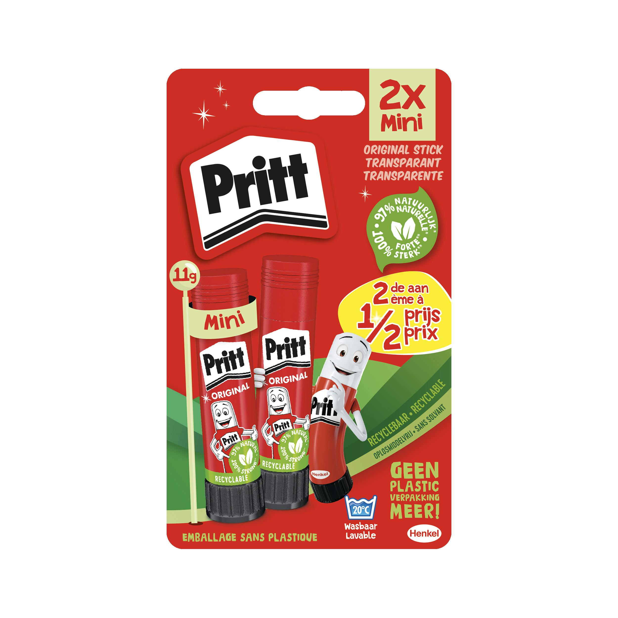 Pritt Mini Lijmstift Voordeelpakket - 2 Stuks