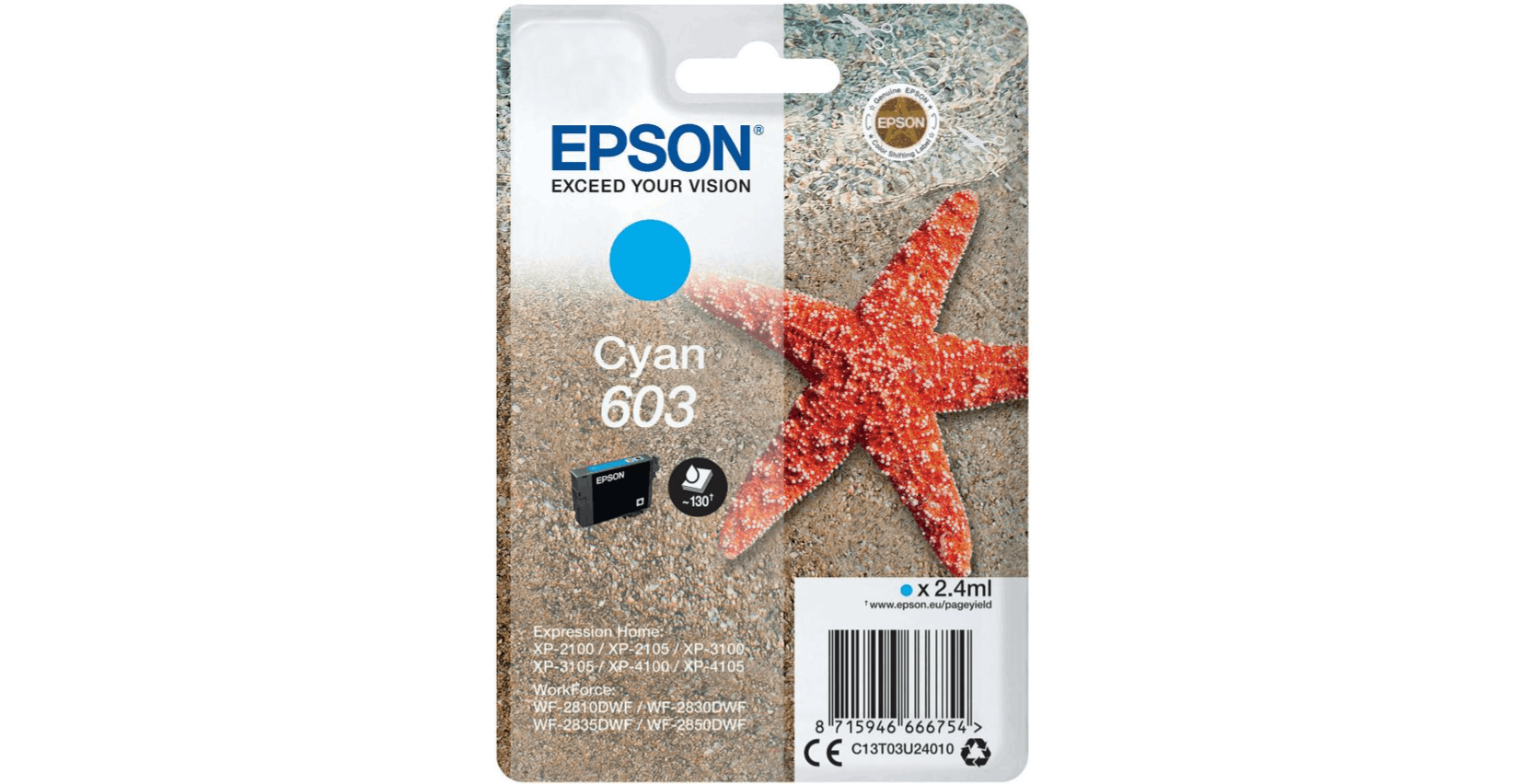 Epson Inktpatroon 603 Cyaan