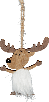 Kerstboomhanger Rendier 10 cm