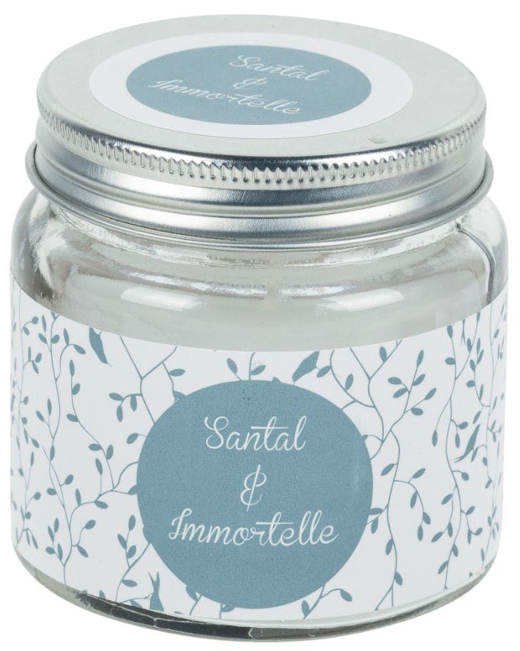 Bougie Parfumée Verre santal & Immortelle